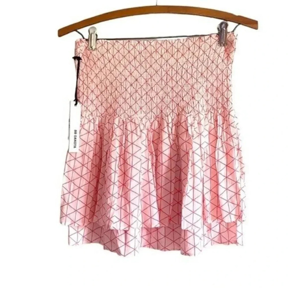 NWT BB Dakota Pink Ruffled Mini Skirt - Picture 2 of 8